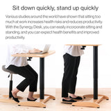 Compact Height-Adjustable Desk|Synergy Desk balans lab