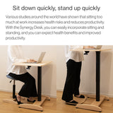 Compact Height-Adjustable Desk|Synergy Desk balans lab