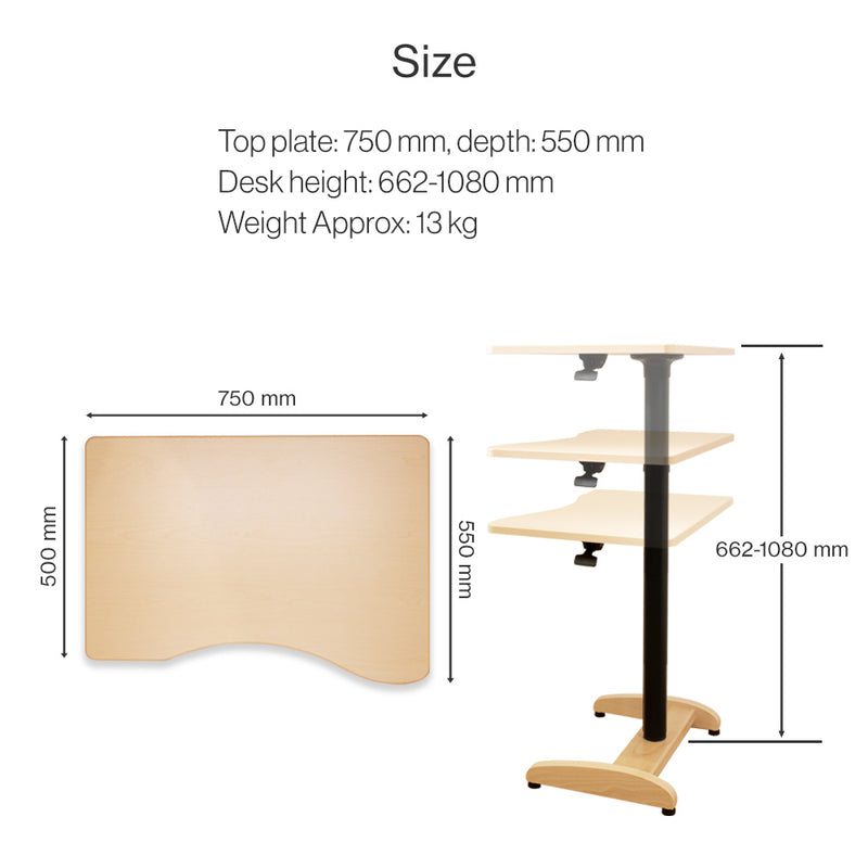 Compact Height-Adjustable Desk|Synergy Desk balans lab